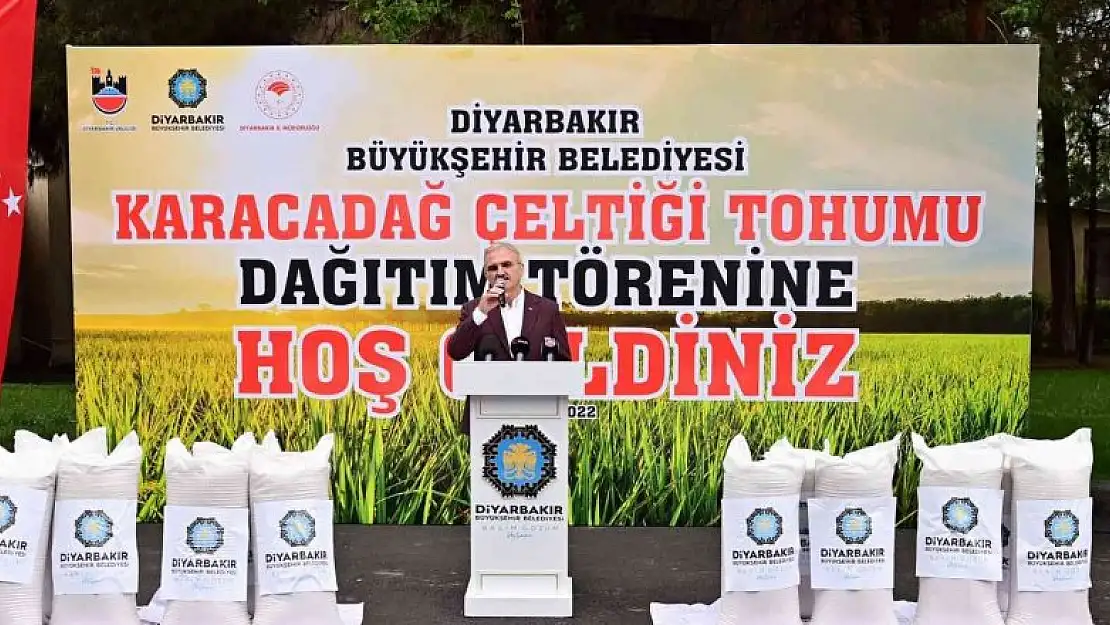 Diyarbakırlı çiftçilere çeltik tohumu desteği