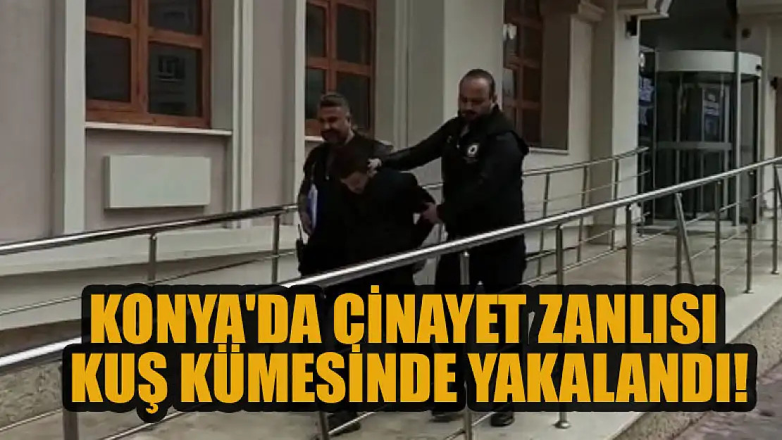 Konya'da cinayet zanlısı kuş kümesinde yakalandı!