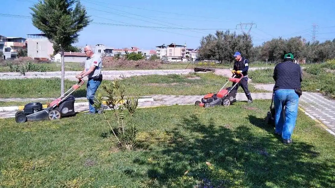 Soma'nın park ve bahçeleri yaza hazırlanıyor