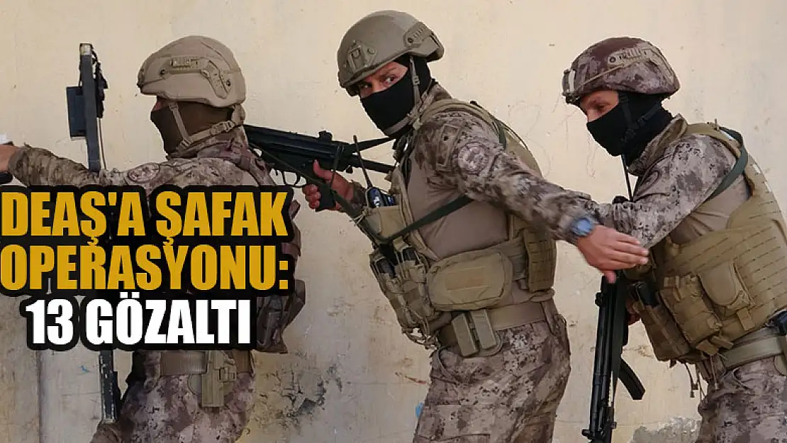 DEAŞ'a şafak operasyonu: 13 gözaltı