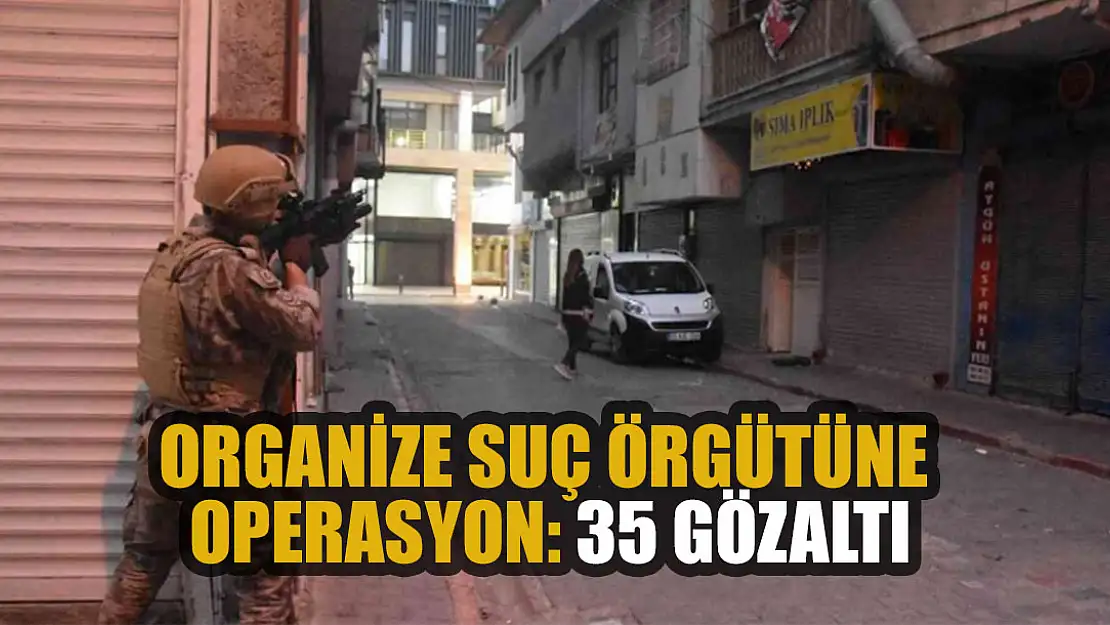 Organize suç örgütüne operasyon: 35 gözaltı