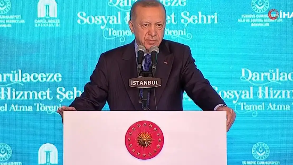 Erdoğan: Bittiğinde dünyada bu işin tek örneği olacak