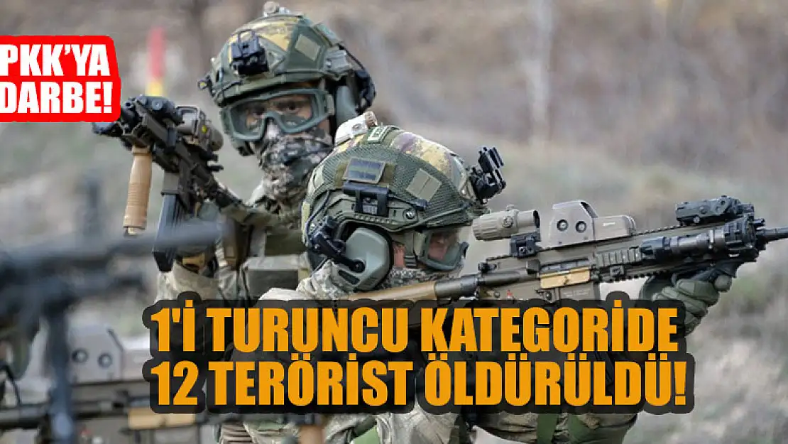 Eren Abluka Operasyonlarında 1'i turuncu kategoride 12 terörist öldürüldü