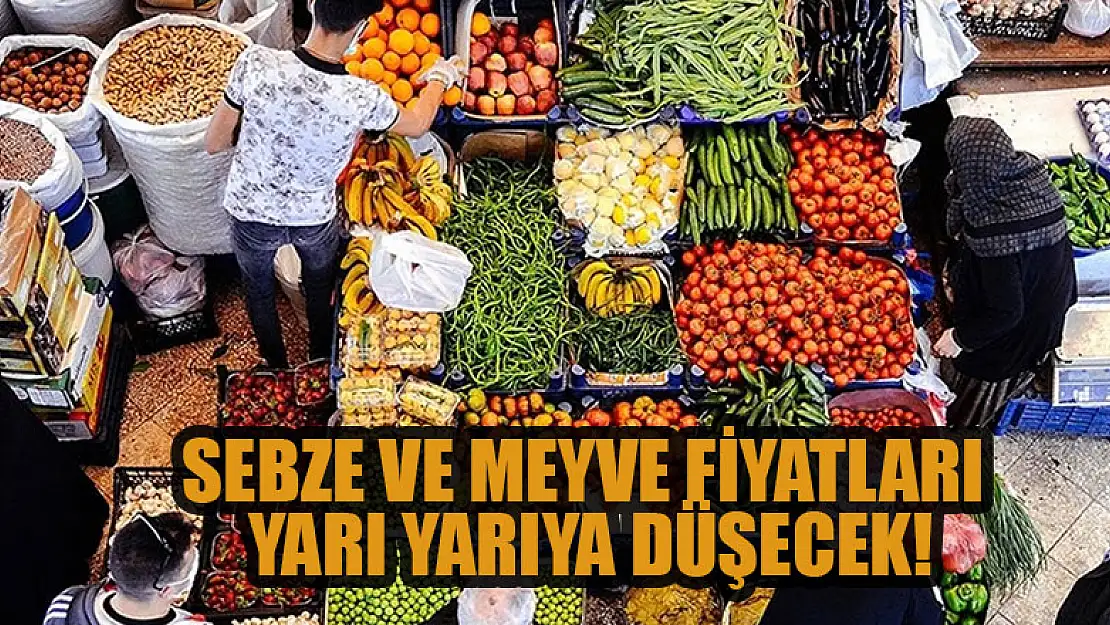 Sebze ve meyve fiyatları yarı yarıya düşecek!