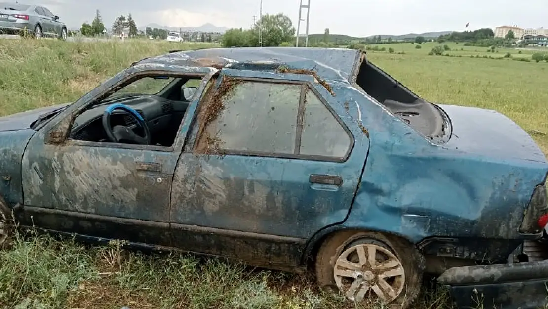 Konya'da trafik kazasında 2 kişi yaralandı