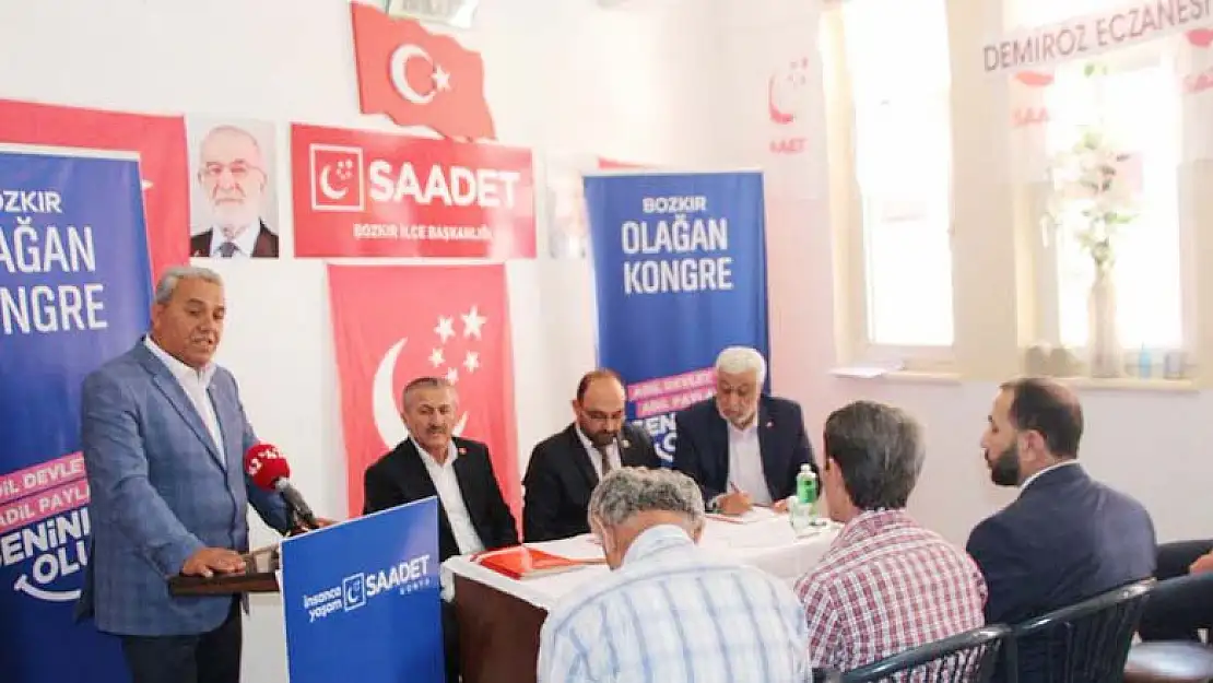 Saadet Bozkır'da Yeni Başkan Hasan Dağ