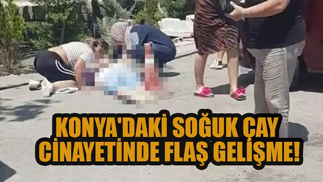 Konya'daki soğuk çay cinayetinde flaş gelişme!