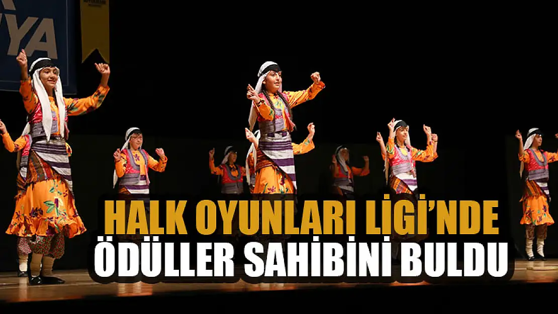 Konya'da Halk Oyunları Ligi'nde ödüller sahibini buldu