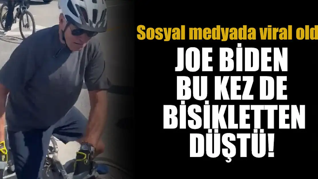 ABD Başkanı Joe Biden bisikletten böyle düştü! Sosyal medyada viral oldu