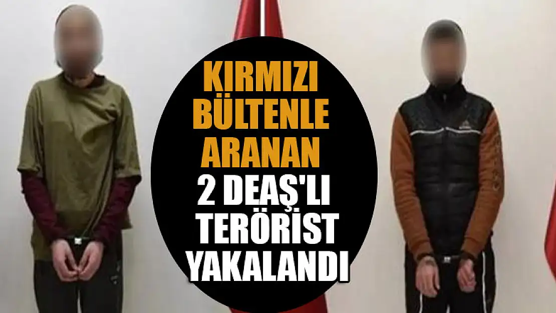 Kırmızı bültenle aranan 2 DEAŞ'lı terörist yakalandı