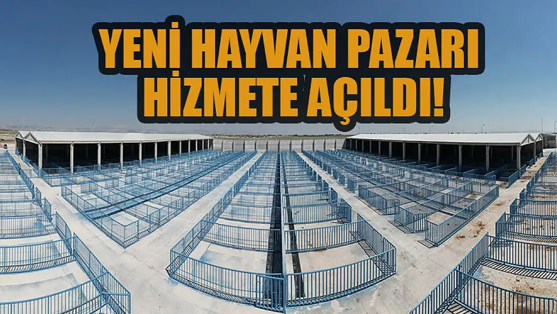 Konya'da 13 bin 500 kapasiteli yeni hayvan pazarı hizmete açıldı