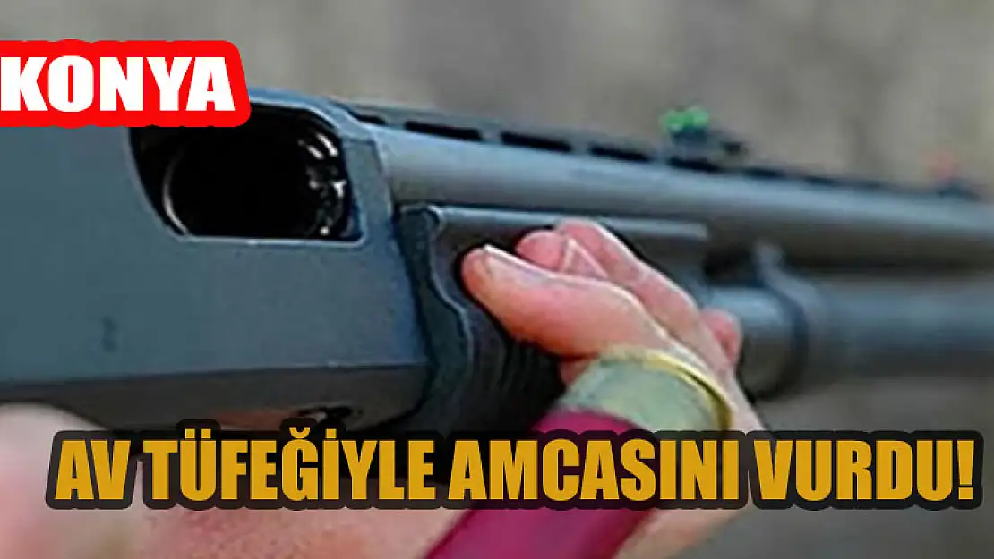 Konya'da av tüfeğiyle amcasını vurdu!