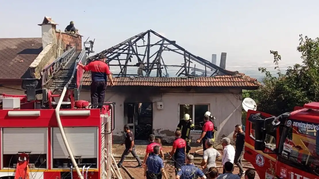 Babasından miras kalan evi ateşe verdi