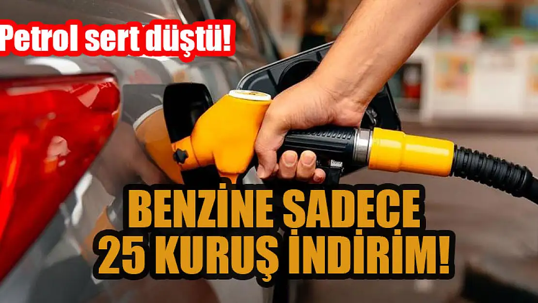 Petrol sert düştü! Benzine sadece 25 kuruş indirim