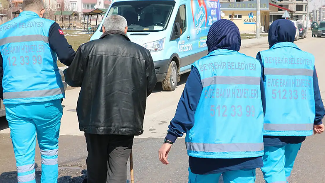 Beyşehir'de evde bakım hizmeti sürdürülüyor