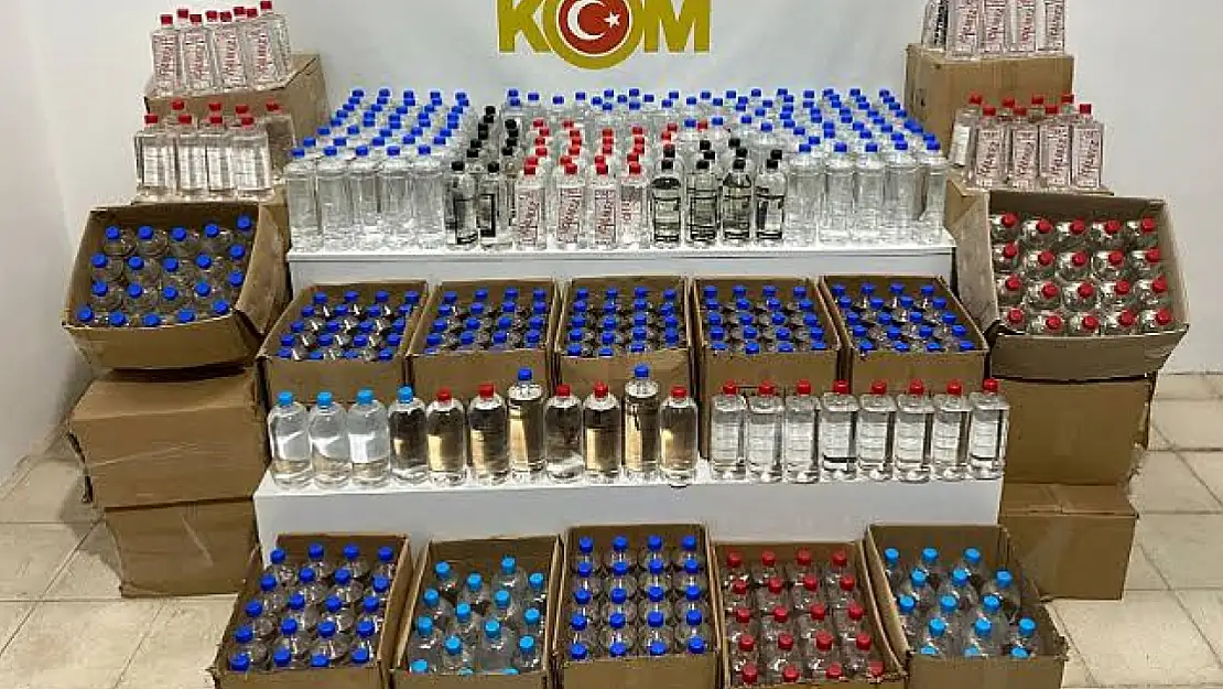 774 litre etil alkol ele geçirildi