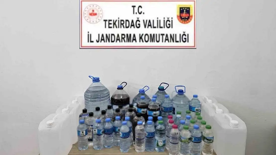 90 litre sahte içki ele geçirildi