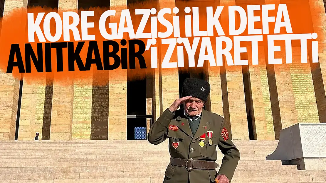 97 yaşındaki Kore gazisi ilk kez Anıtkabiri ziyaret etti