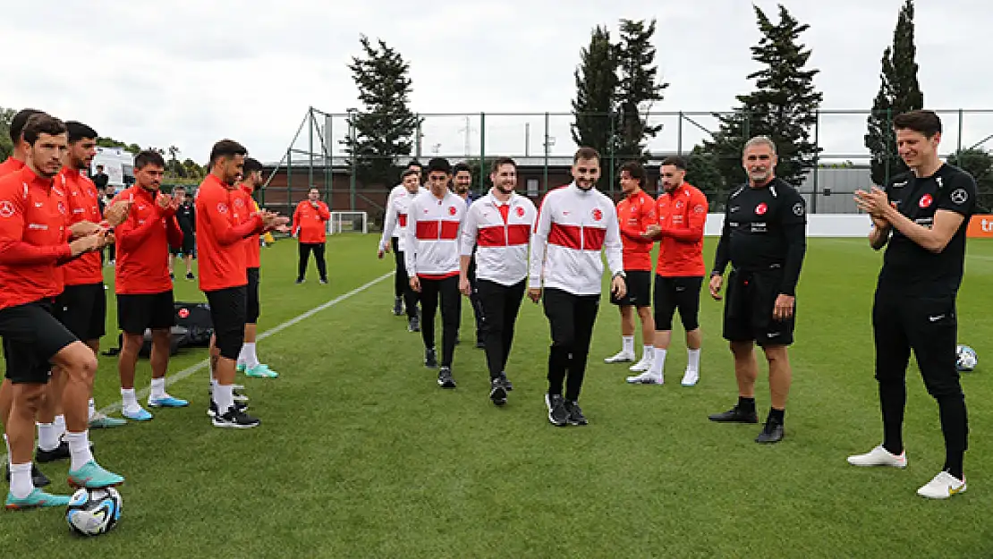 A Milli Futbol Takımı, Letonya maçı hazırlıklarını sürdürdü