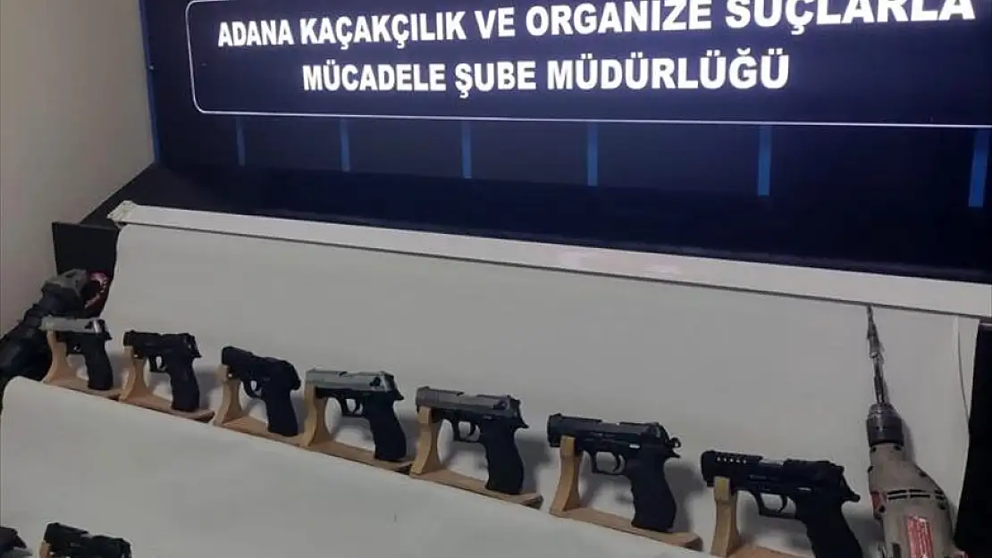 Adana'da kaçak silah imalatı operasyonunda yakalanan zanlı tutuklandı