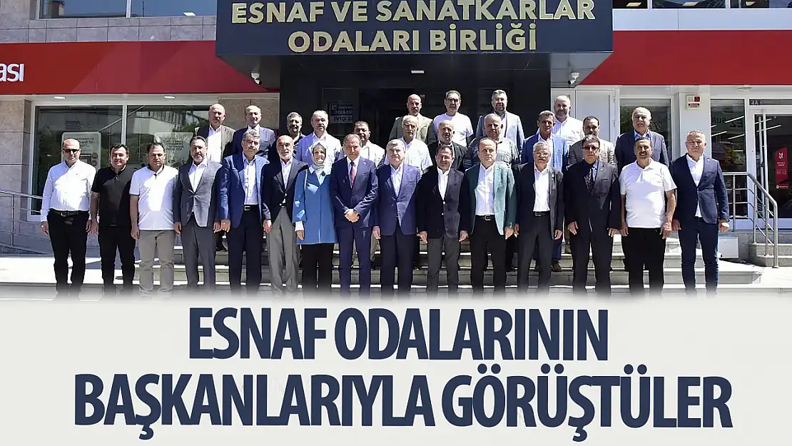 AK Parti Konya heyeti, esnaflarla görüştü!