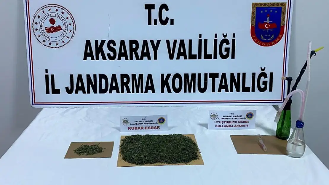 Aksaray'da jandarma baskın düzenledi: Şüpheli gözaltına alındı