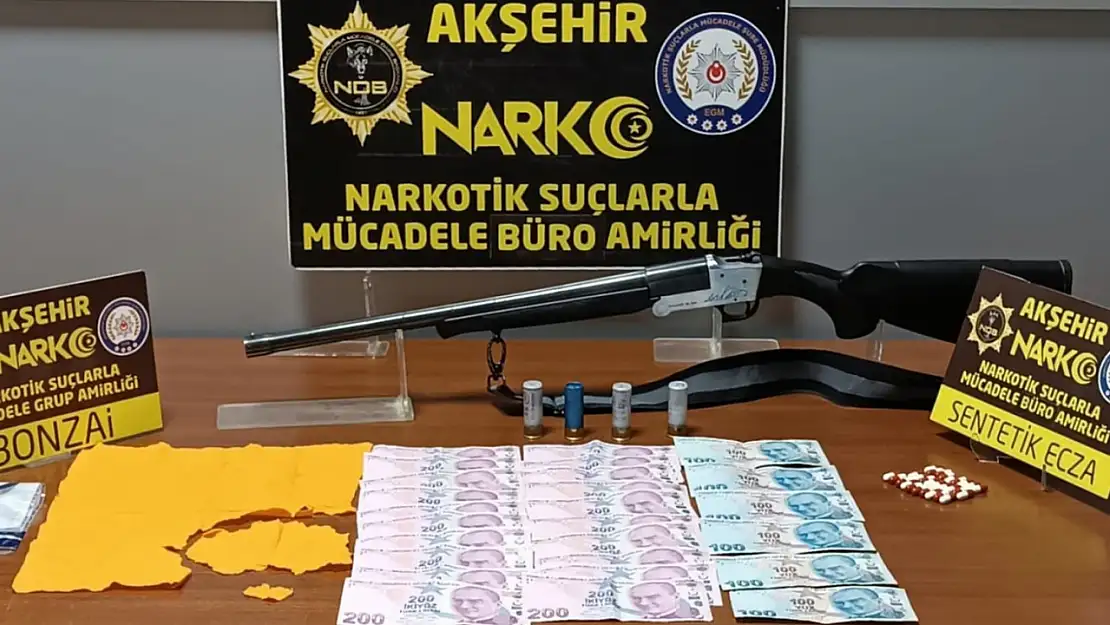 Akşehir'de uyuşturucu operasyonuna 1 tutuklama