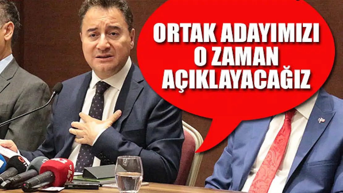 Ali Babacan Konya'da konuştu: 'Adayımızı o zaman açıklayacağız'