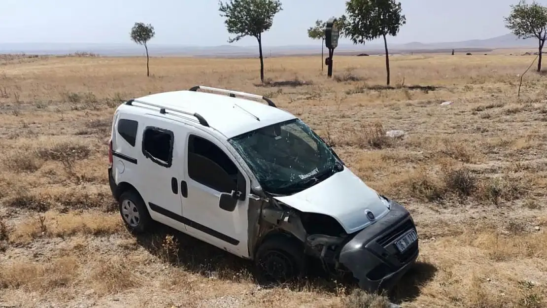 Allah korudu: Kontrolden çıktı takla attı