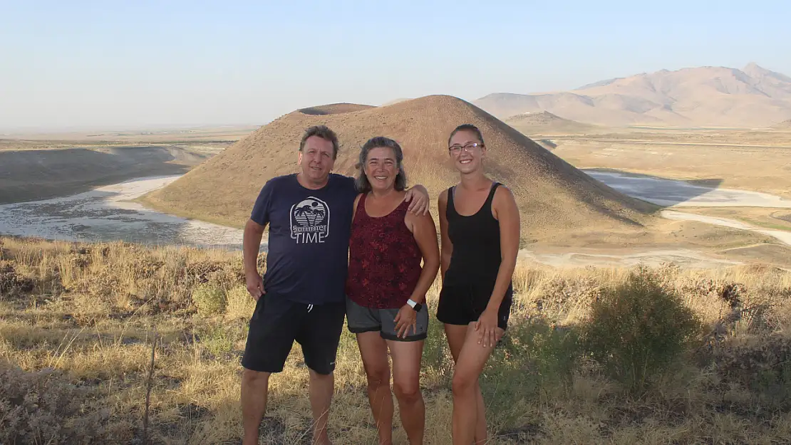 Alman turist aile, Meke Gölü'nde