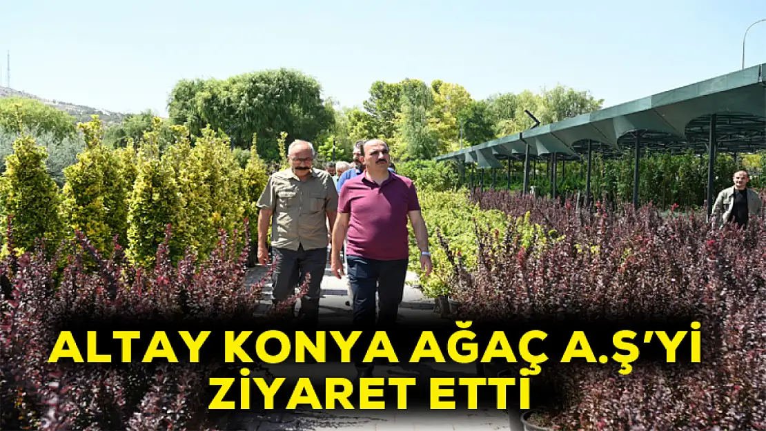 Altay Konya ağaç A.Ş'yi ziyaret etti