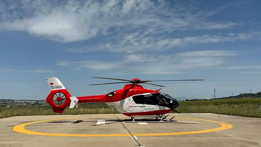 Ambulans helikopter 3 yaşındaki çocuk için havalandı