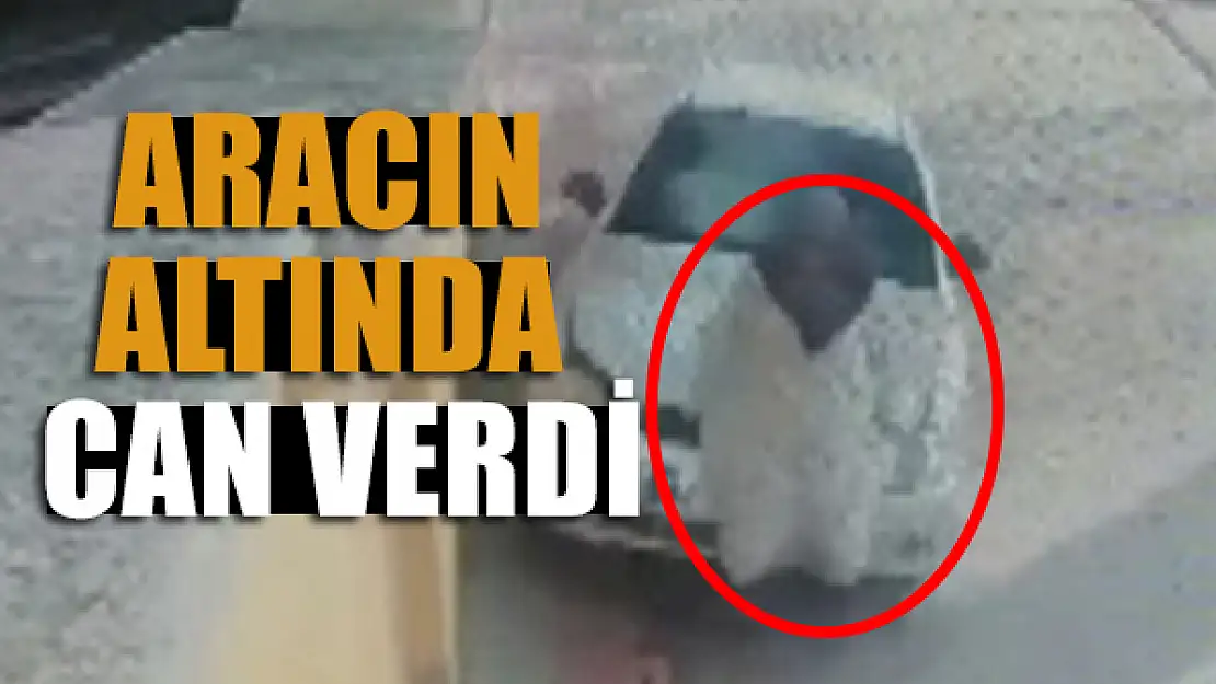 Aracın altında can verdi!