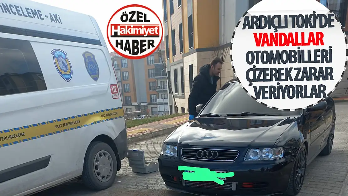 Ardıçlı TOKİ'de Araçlara Vandalizm