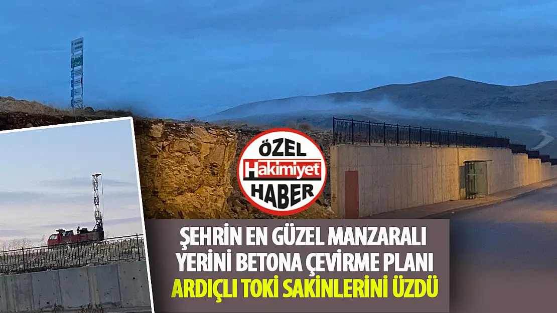 Ardıçlı TOKİ'de Hayal Kırıklığı: Şehir Manzarası ve Piknik Alanı Betonarme Yapıya Dönüşüyor