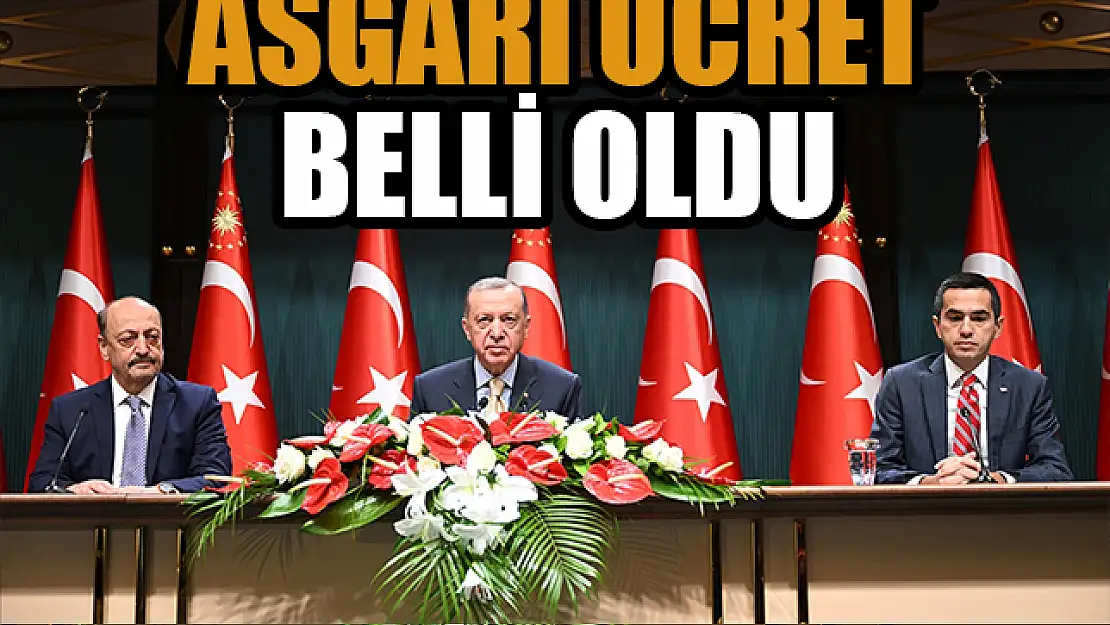 Asgari ücret belli oldu