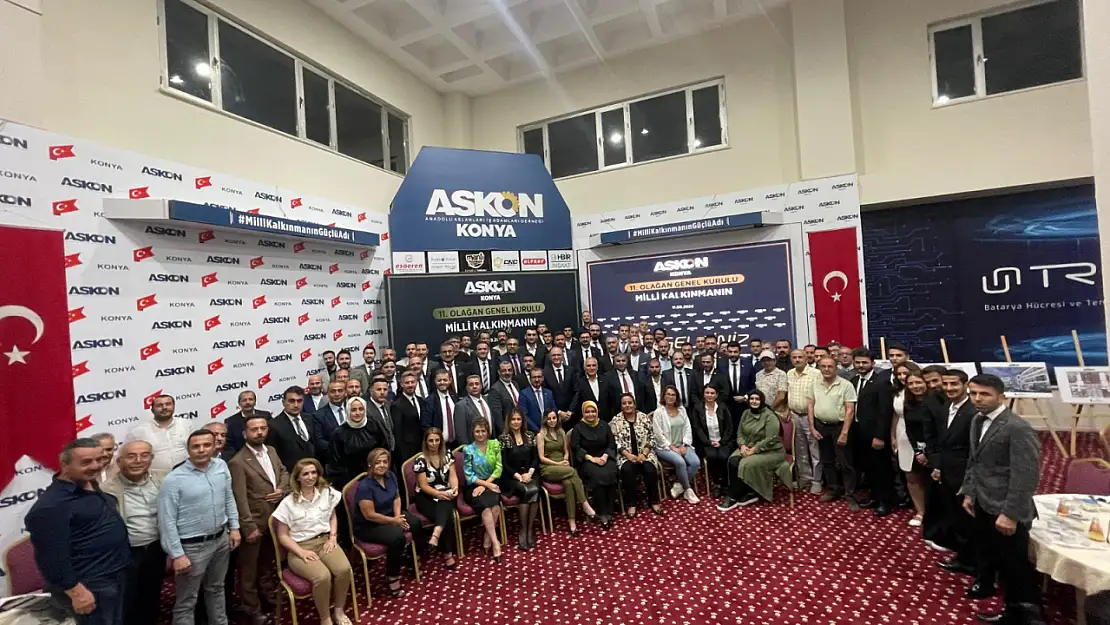 ASKON Konya Şubesi'nde Atilla Sinacı güven tazeledi