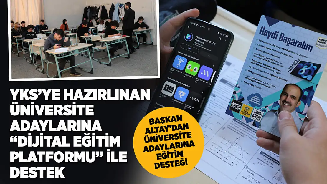 Başkan Altay'dan Üniversite Adaylarına Eğitim Desteği