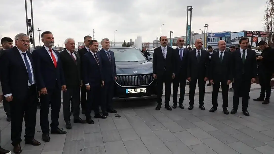 Başkan Altay, Konya Aday Tanıtım Toplantısına TOGG ile geldi