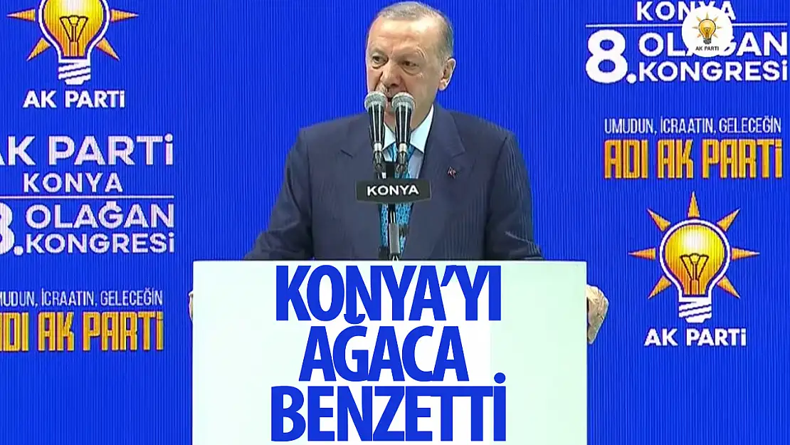 Başkan Erdoğan'dan Konya ya Ağaç benzetmesi