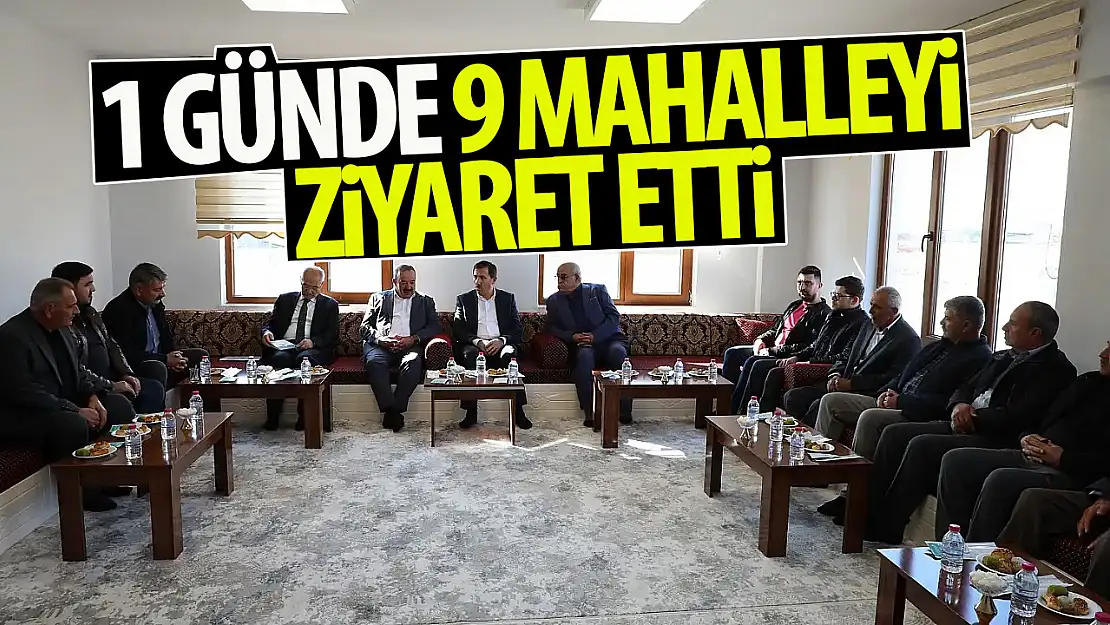 Başkan Hasan Kılca'dan 1 Günde 9 Mahalle Ziyareti