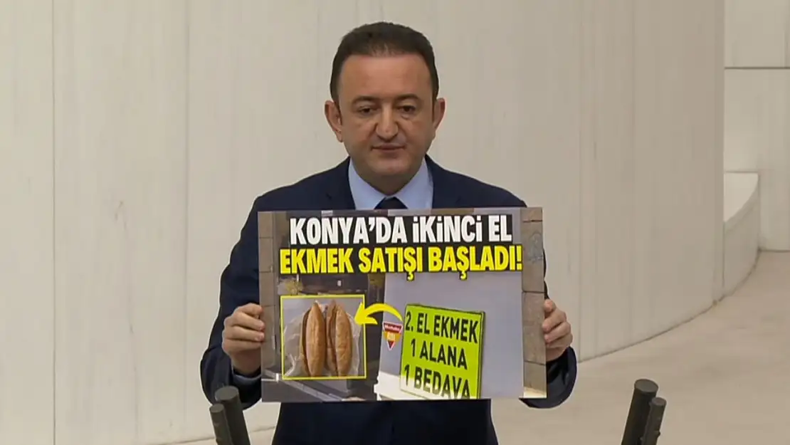 Bektaş'tan  AKP iktidarı yüzünden Konya'da ikinci el ekmek satılıyor