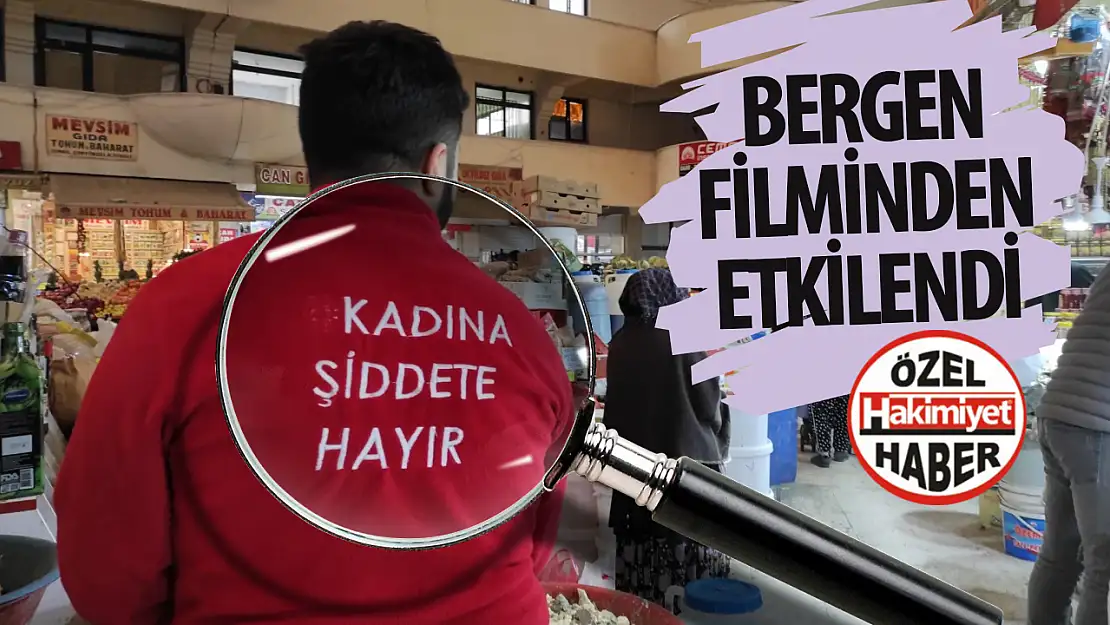 'Bergen' filminden etkilenen esnafın sırtına yazdırdığı yazı taktir topladı