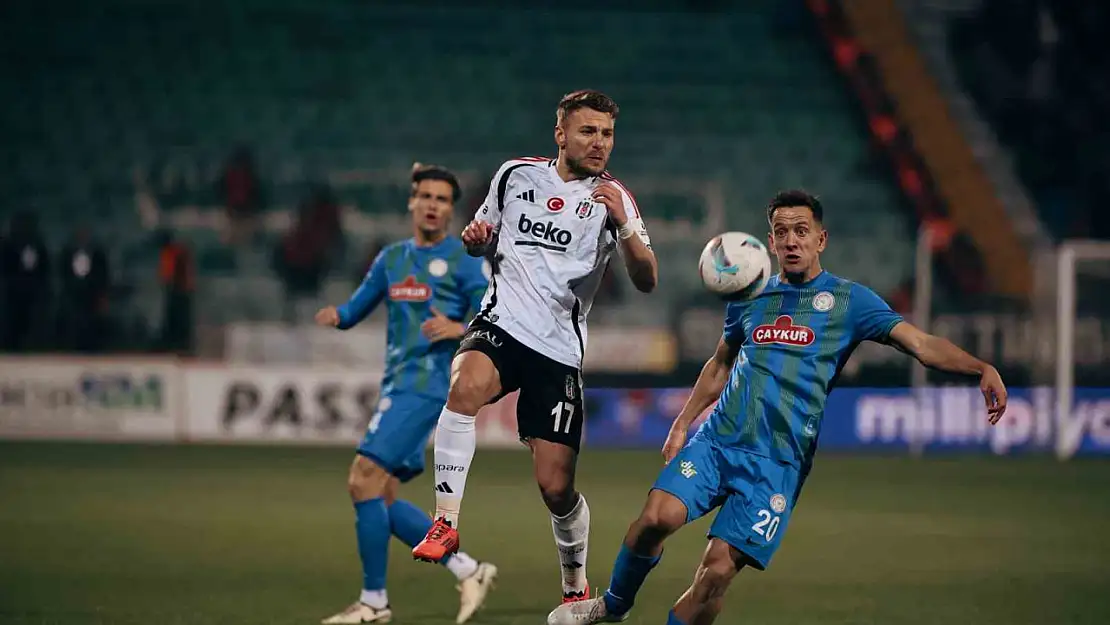 Beşiktaş ile Çaykur Rizespor ilk yarıda beraberliği bozamadı