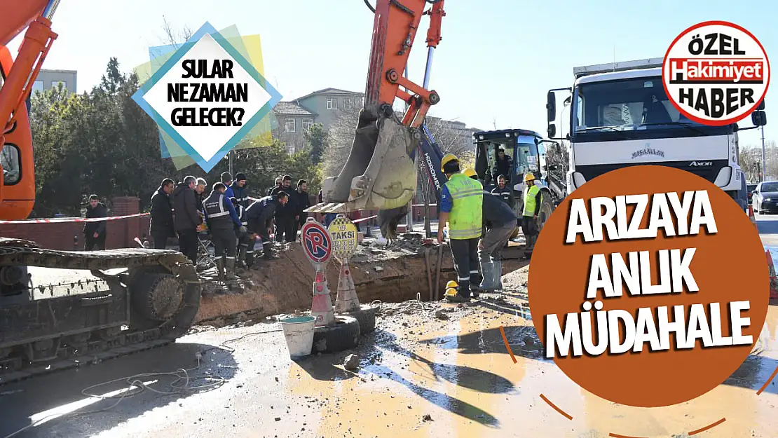 Beyşehir Caddesi'ndeki Su Şebeke Arızasına Anlık Müdahale