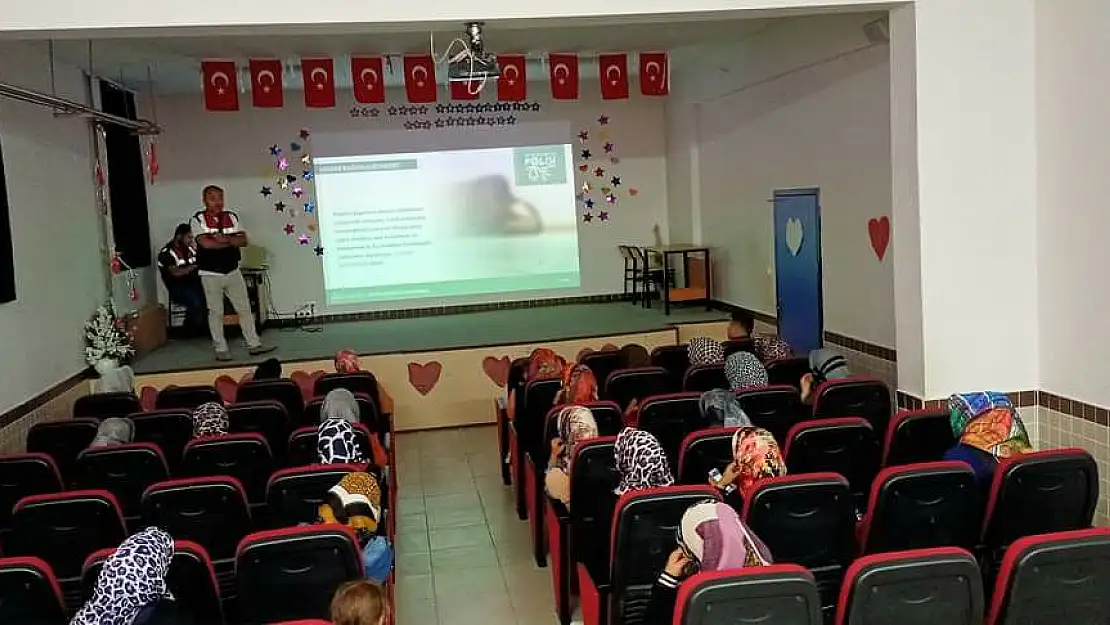 Beyşehir'de annelere uyuşturucu konulu seminer verildi