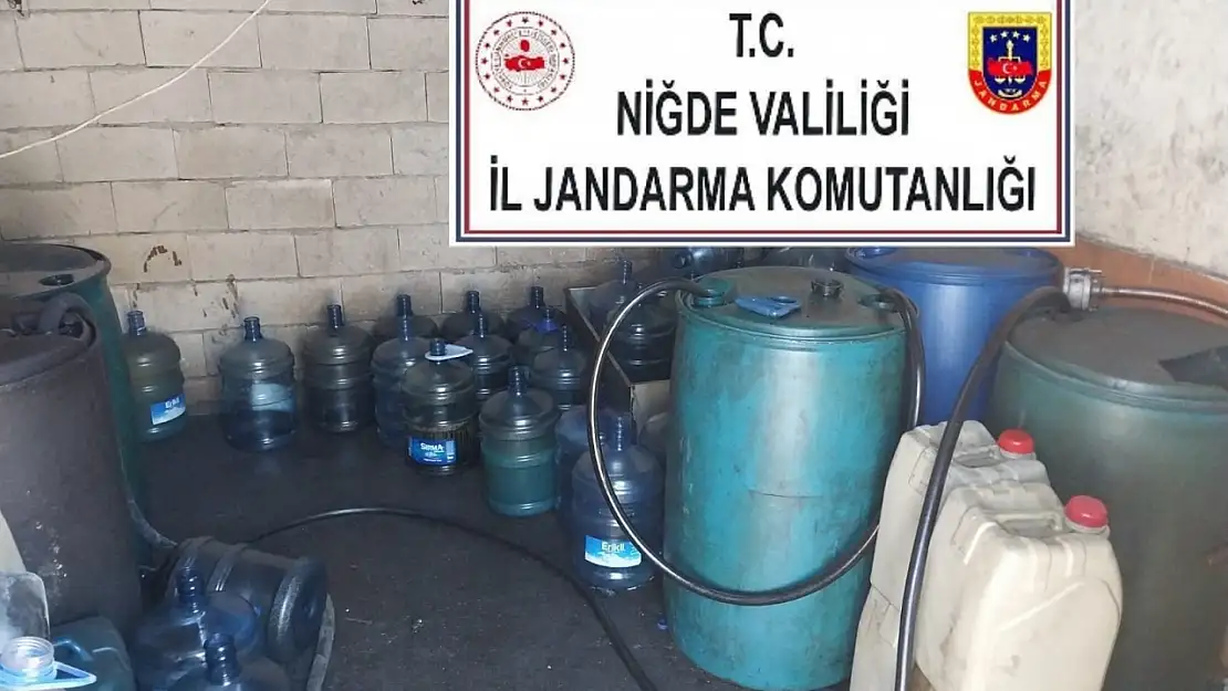 Bin litre lisanssız akaryakıt ele geçirildi