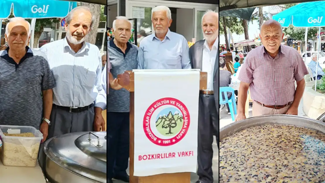 Bozkır'da aşure kaynatma geleneği yaşatıldı