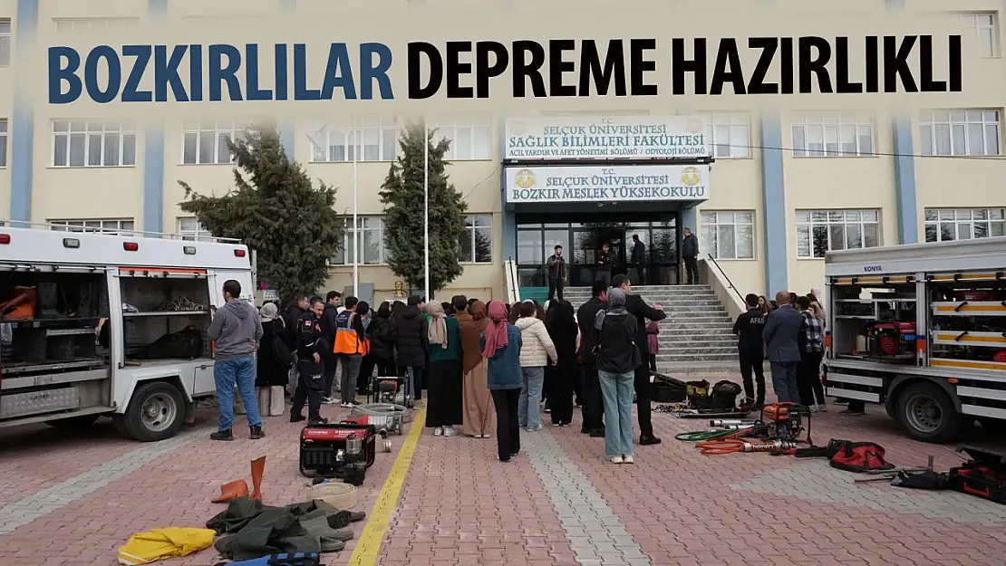 Bozkırlılar depreme hazırlıklı!