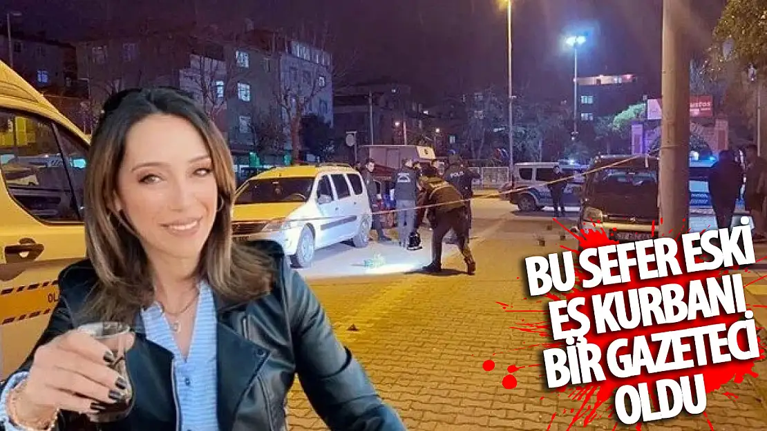 Bu kez eski eş kurbanı kadın gazeteci oldu